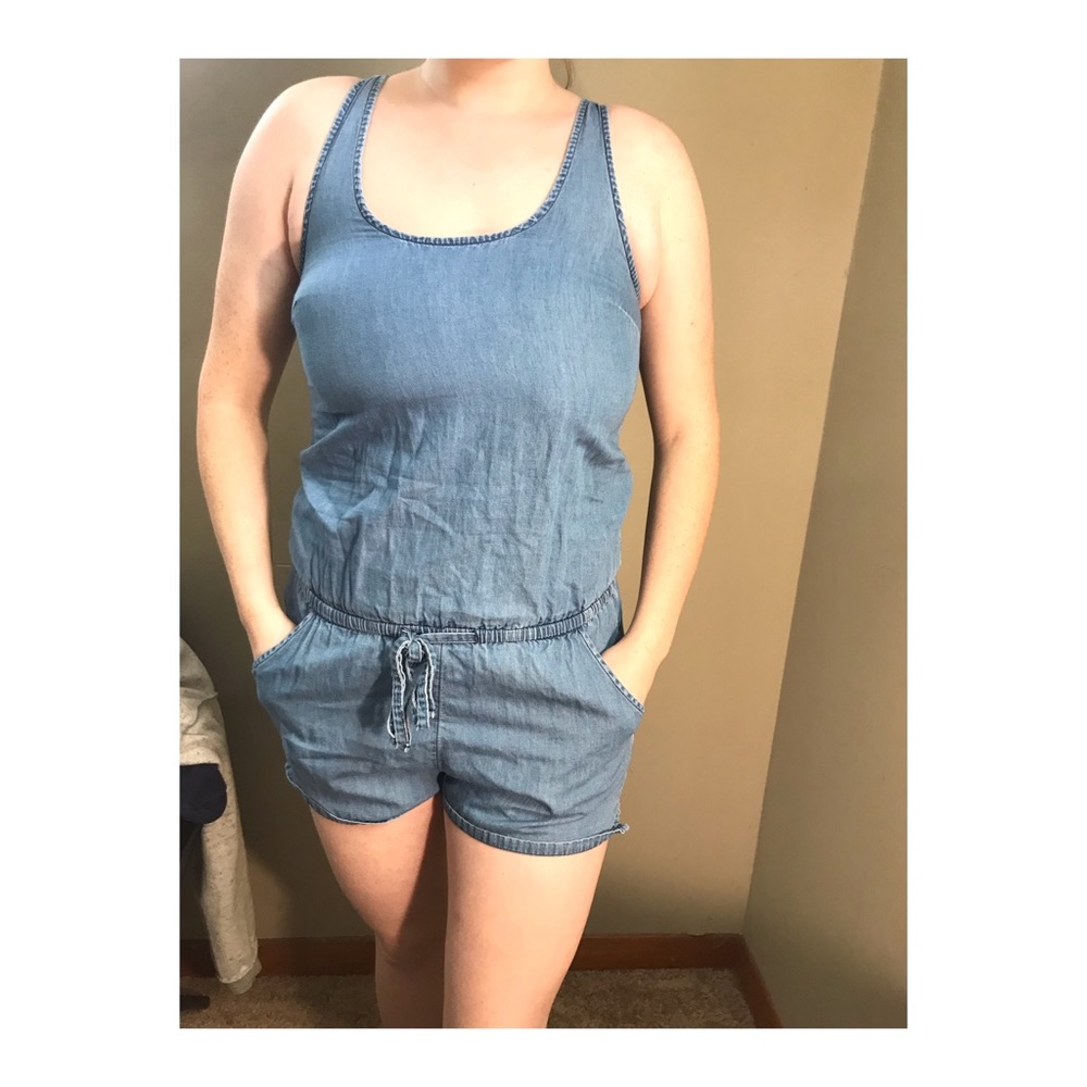 Denim Romper